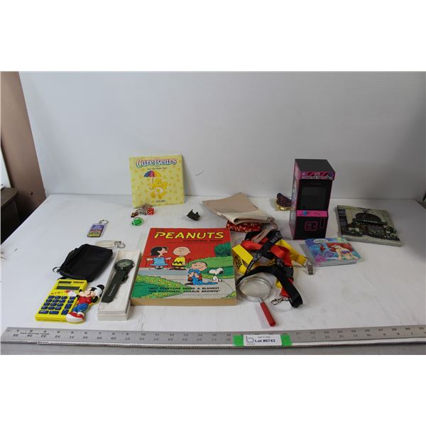Mickey Mouse Calculator, Disney Little Mermaid Bubble Book, Care Bear Bubble Book, Peanuts Colouring
