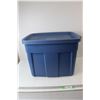 Image 1 : * Blue Rubbermaid Tote With Lid