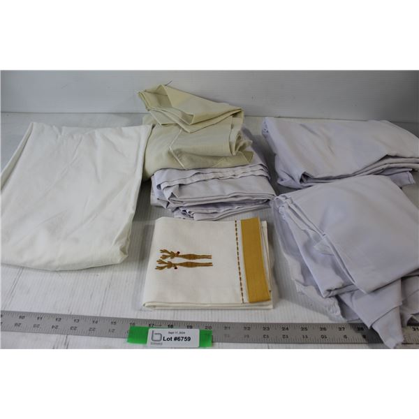 Assorted Bedsheets and Pillow Cases