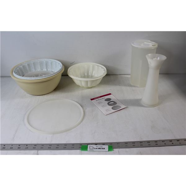 Jello Ring Mould Set, Flower Sifter, Container