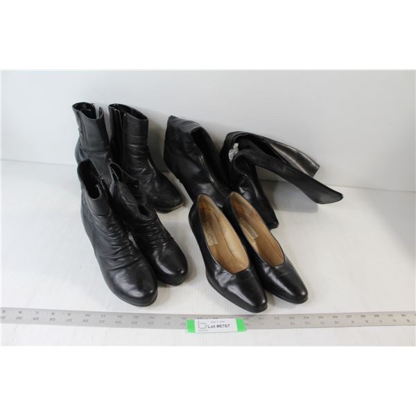 (4) Pair Of Women's Size 7 Shoes/Boots/High Heels - Good Condition