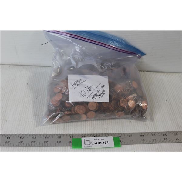 Approx. 10lbs Canadian Pennies