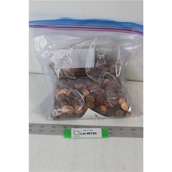 Approx. 10lbs Canadian Pennies