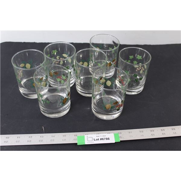 (7) Glass Cups
