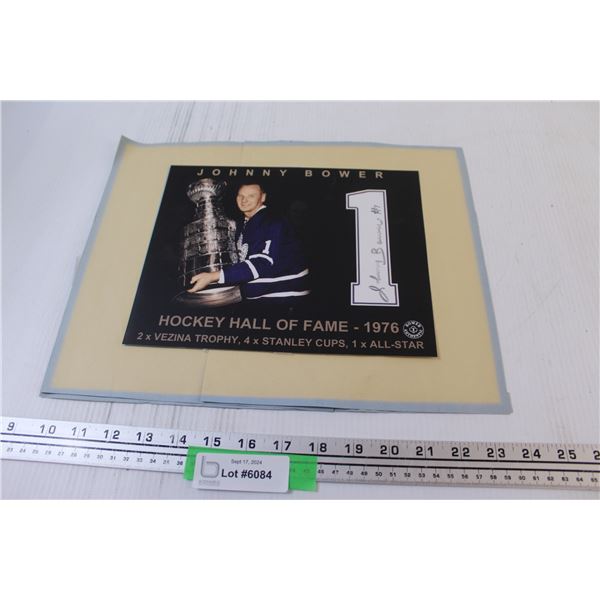 Johnny Bower Hall of Fame Picture - 8" x 10" - Un-Authenticated