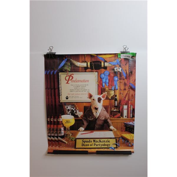 (4) Budweiser Beer Posters (Vintage) - 24" x 18"