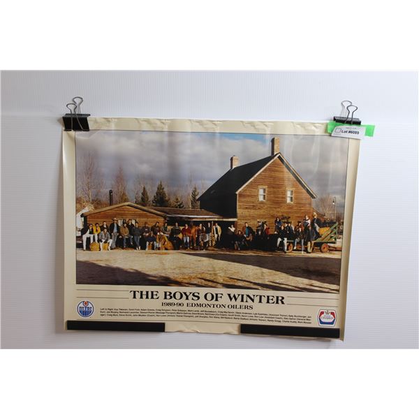 Edmonton Oilers 1989-1990 Hockey Team Poster - 24" x 18"