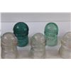 Image 3 : (9) Glass Insulators (4) Green, (5) Clear