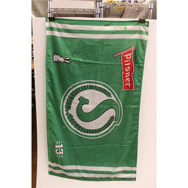 Pilsner Saskatchewan Roughriders Flag - 35" x 60"