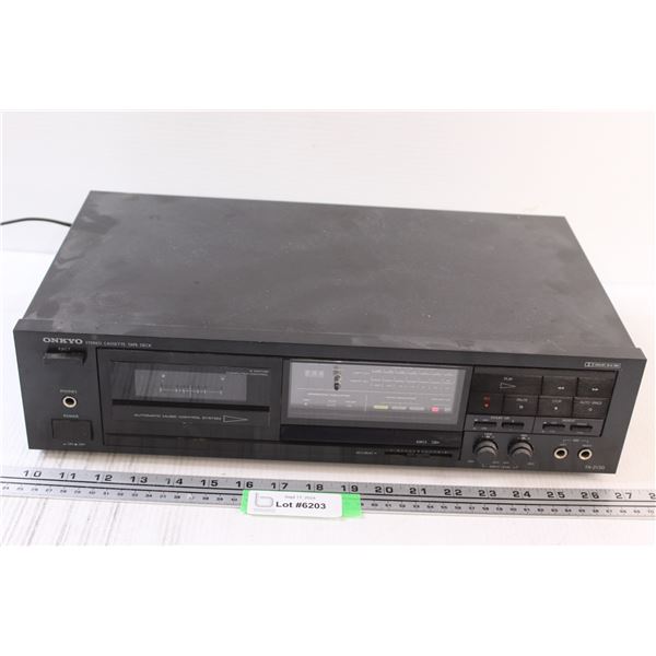 Onkyo Stereo Cassette Tape Deck - Powers On