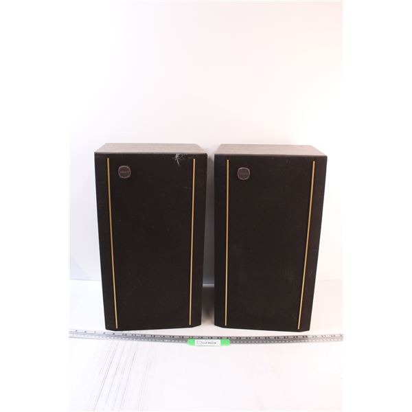 (2) Tannoy Speakers - as is - 19" x 9" x 10"