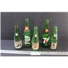 Image 1 : (5) 7Up Glass Bottles