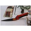 Image 6 : Lot: Riveter Kit, Hedge Trimmers, Safety Goggles, Dog Leash, Misc.