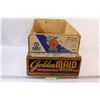 Image 1 : Golden Maid & Peaches Wooden Boxes - 17" x 14" x 6" & 20" x 12" x 5.5" (Has Smell)