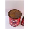 Image 3 : (2) Blue Ribbon Baking Powder Tins - Some Wear