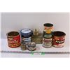 Image 1 : (9) Vintage Collectors Tins: Players, Rogers Syrup, Golden Nut, Hunters, Misc.