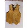 Image 1 : Handmade Custom Leather Vest - 26" x 20"