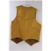 Image 5 : Handmade Custom Leather Vest - 26" x 20"
