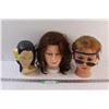 Image 1 : (2) Head Mannequins & Hawaiian Decor Bust