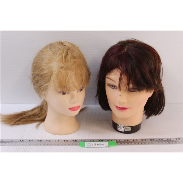 (2) Head Mannequins