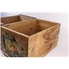 Image 4 : (2) Wooden Crates - 20" x 12" x 11"