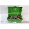 Image 1 : Small Plastic Fishing Tackle Box w/Contents