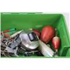 Image 2 : Small Plastic Fishing Tackle Box w/Contents