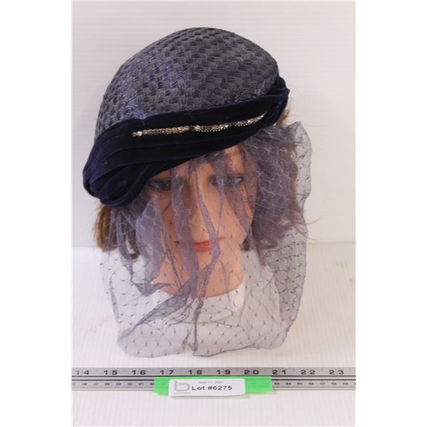 Antique 1920's Hat & Mannequin Head
