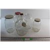 Image 1 : Wine Jug and (4) Assorted Glass Jars