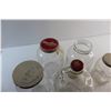Image 5 : Wine Jug and (4) Assorted Glass Jars