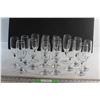 Image 1 : (16) Glass Champagne Flutes