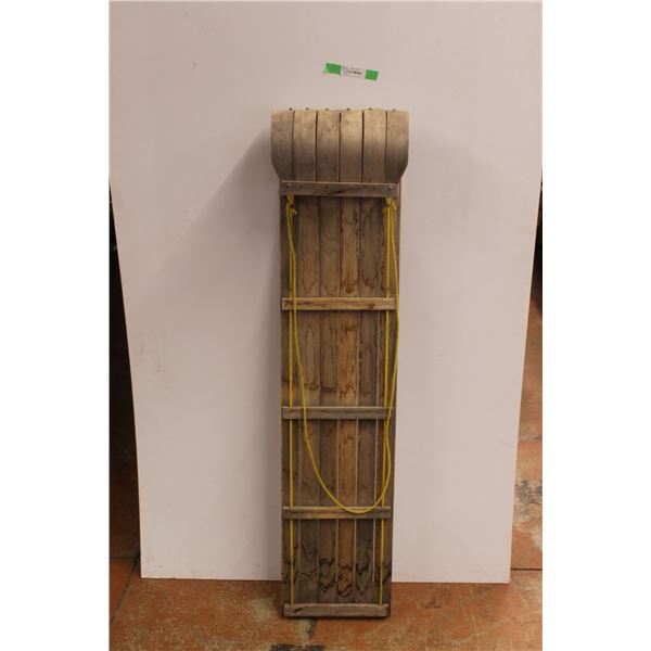 *Winter Wooden Toboggan Sled