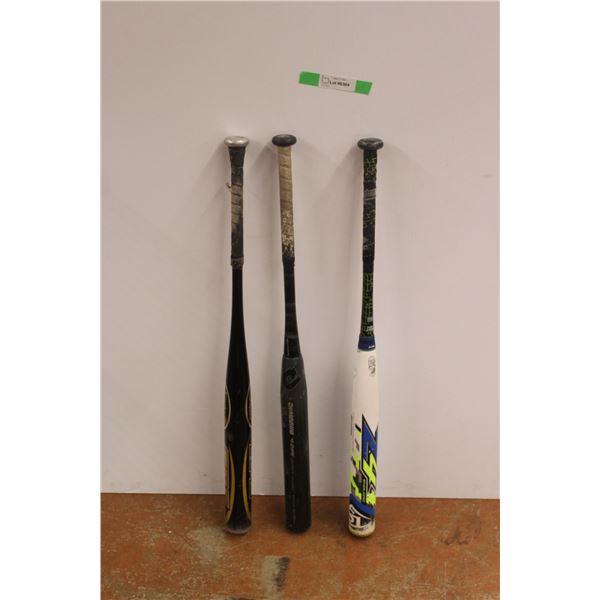 (3) Softball Bats