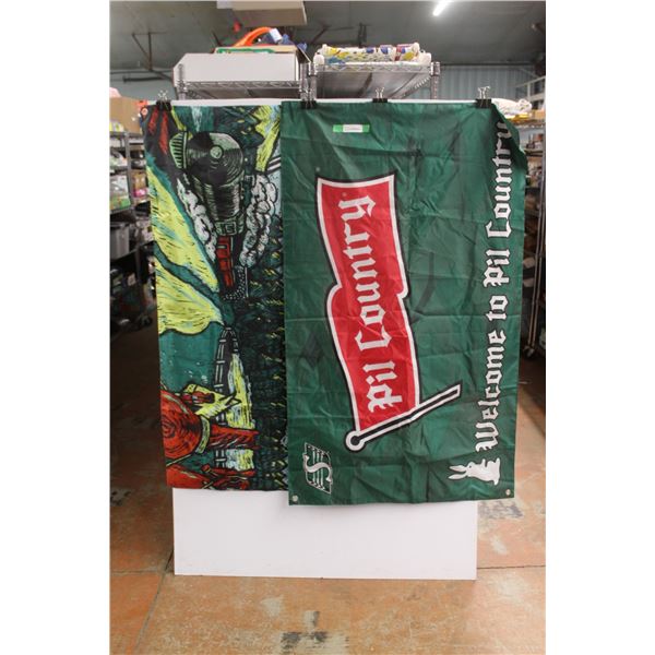 (2) Pilsner Flags 57'' x 34''