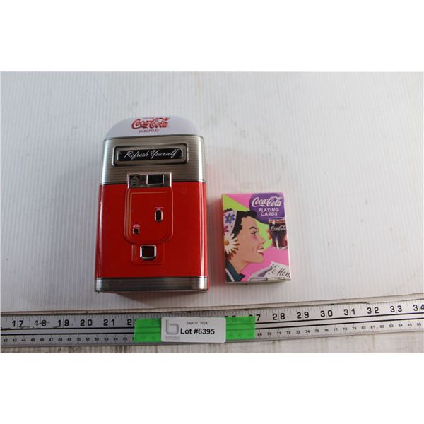 Coca Cola Tin and Playing Cards