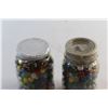 Image 5 : (2) Jars of Marbles