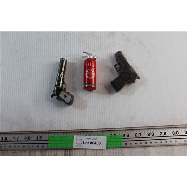 (3) Assorted Butane Lighters