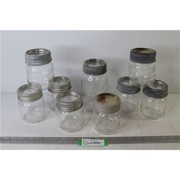 (8) Improved Sealer Jars - (1) Canadian Jewel