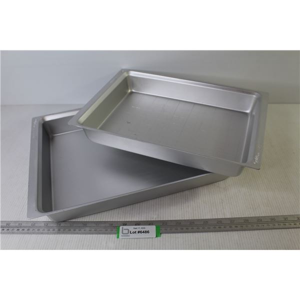 (2) Excelle Aluminum Bake Pans