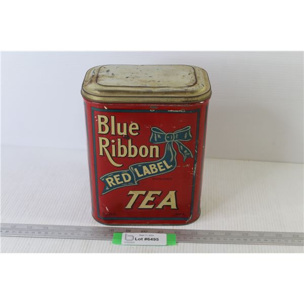 Blue Ribbon Tea Tin