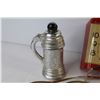 Image 4 : Vintage Telechron Electric Clock (runs but not properly) - Stein Perfume Bottle - Hills Bros Coffee 