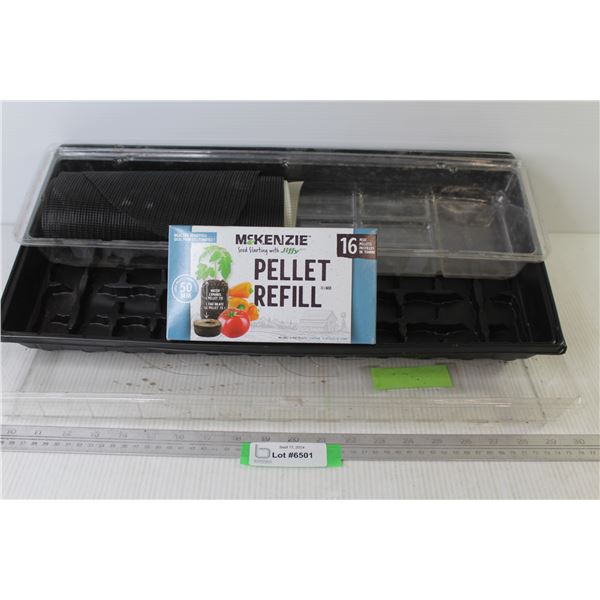 Plastic Plant/Seed Tray - Plastic Netting - Pellet Refill