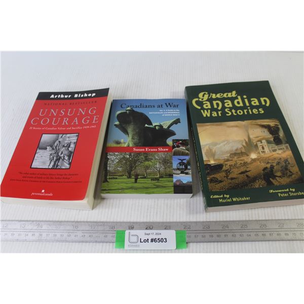(3) Books - Canadians At War