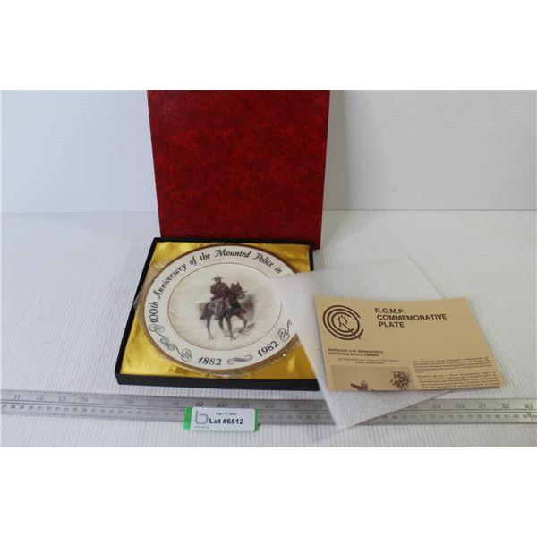 RCMP 1882-1982 Commemorative Plate in Box