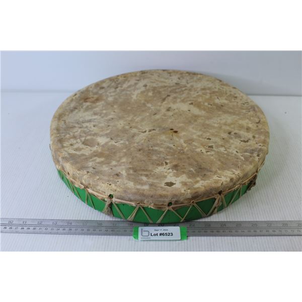 Rawhide Indigenous Drum Skin on Plywood Frame (17" x 3")