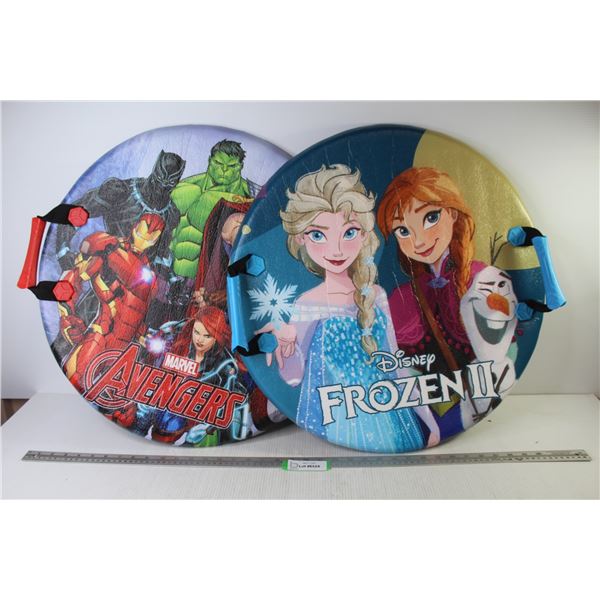 (2) Foam Snow Boards - Frozen - Avengers (NEW)