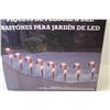 Image 3 : (8) Piece Candy Cane LED Lawn Stakes (box opened - looks unused)