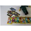 Image 5 : (6) Packs of Simpsons Trading Game Cards (NIB) Loose Cards - Bart & Mr. Burns Stuffed Dolls