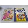 Image 3 : Binder w/13 Pages of Simpsons Collector Cards - (2) Simpson Booklets - (2) coloring Books