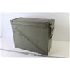 Image 1 : Metal Ammo Box (18 1/2"w x 8 1/4"d x 14 1/2"h)